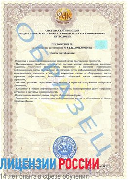 Образец сертификата соответствия (приложение) Спасск-Дальний Сертификат ISO 27001